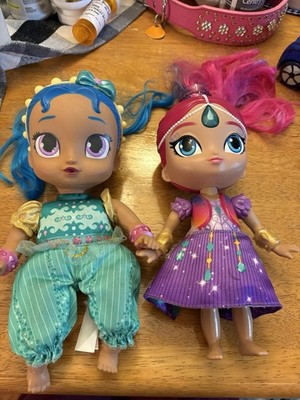 Shimmer & Shine 6'' Doll Lot of 2 Pink & Blue Hair Mattel 2015  pink  Doll Talks