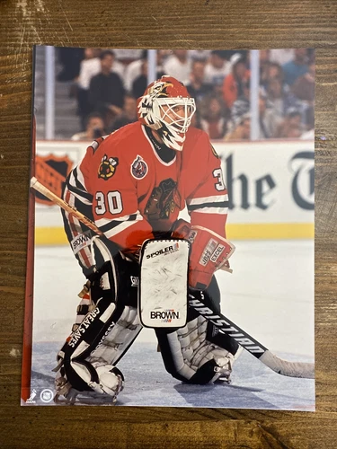 Ed Belfour Chicago Blackhawks Hockey NHL Unsigned Glossy 8x10 Photo