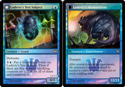 FOIL Ludevic's Test Subject ~ Release Innistrad [ Excellent ] [ Magic MTG ]