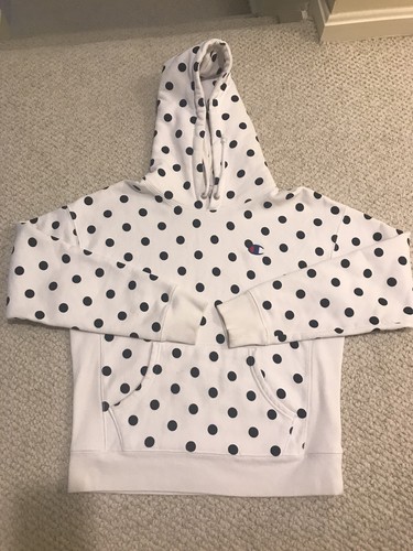 CHAMPION Polka Dot Hoodie, Size M 