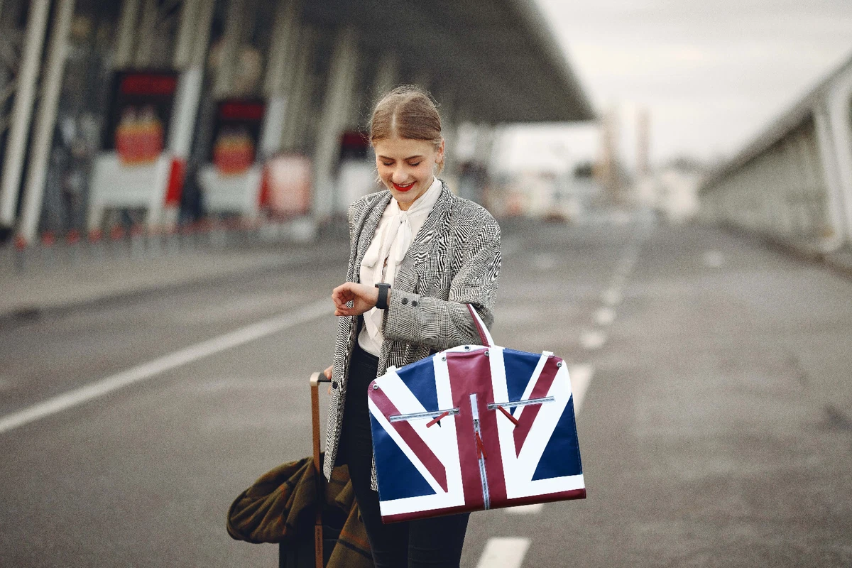 Leather Suit Carrier Garment Bag Custom British Flag Carry on
