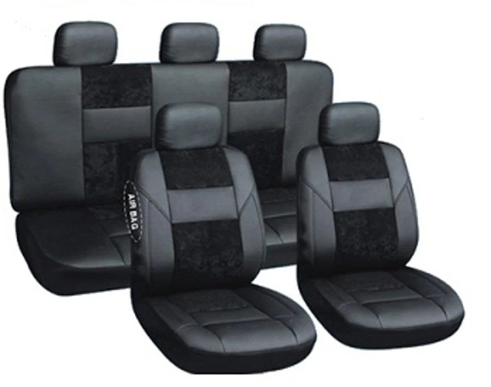Seat covers car protective covers black suitable for Citroën C3 Laguna Megane Trafic - Image 2 of 4