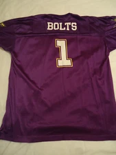 Birmingham Thunderbolts 2001 XFL Bolts #1 Football Jersey 