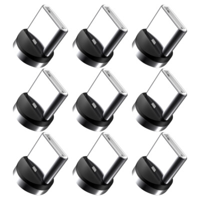 9 Pcs Charging Cables USB Connector Magnetic USB-C Adapter Phone Charger