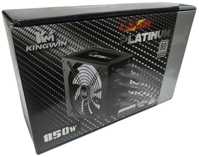 MINT KINGWIN LAZER 80 PLUS PLATINUM 850W MODULAR ATX POWER SUPPLY PSU ACTIVE PFC