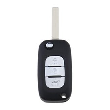 3 Button Car Folding Key Replacement Fit for Smart Forfour Fortwo 453 Black