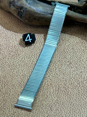21 mm ROWI  SUPERFIXO-FLEX  STAINLESS STEEL STRETCH BRACELET  VINTAGE WATCH BAND