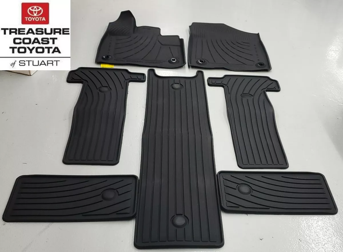 NEW OEM TOYOTA SIENNA 2021 UP 7 PASSENGERS ALL WEATHER FLOOR LINER 7 PC SET