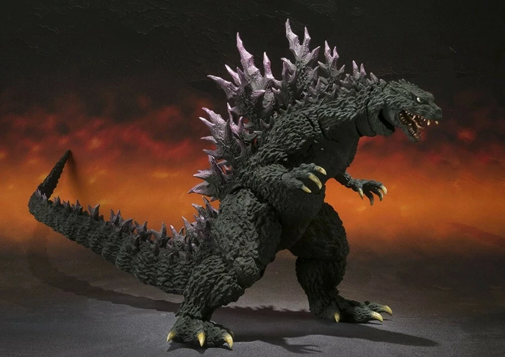Bandai S.H. MonsterArts GODZILLA 2000 Millennium Toho Yuji Sakai w/Original Box