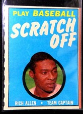 (5) 1971 Topps Scratch Off's Lot Mid-Grade All Red Not-Scratched
