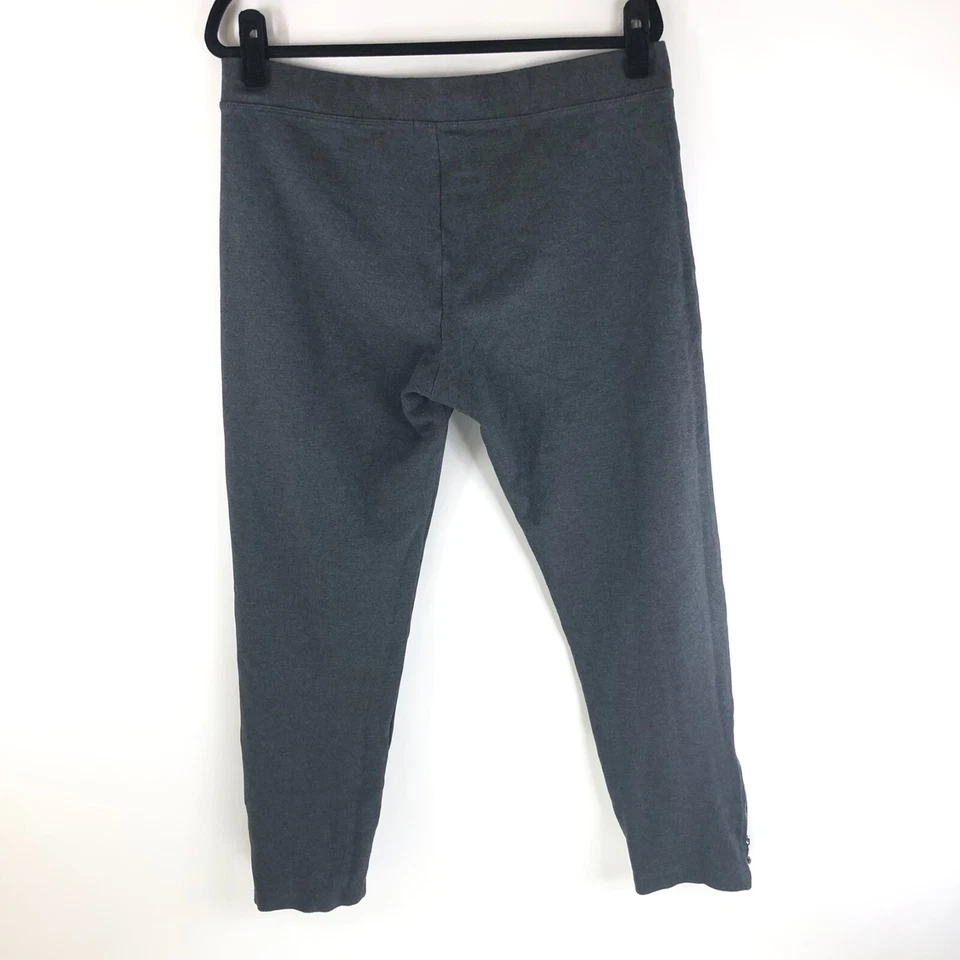 GAP Mujer Leggings Cremallera Tobillo Corto Pull On Elástico Gris XL Alto Foto 2 de 4