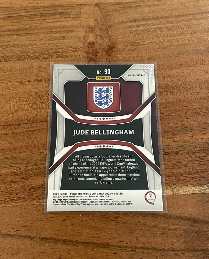 Jude Bellingham 2022 Panini FIFA World Cup Qatar Green Wave Prizm