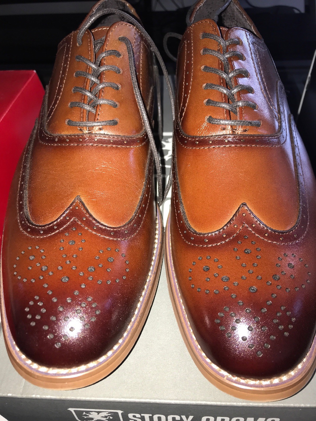 stacy adams dunbar cognac