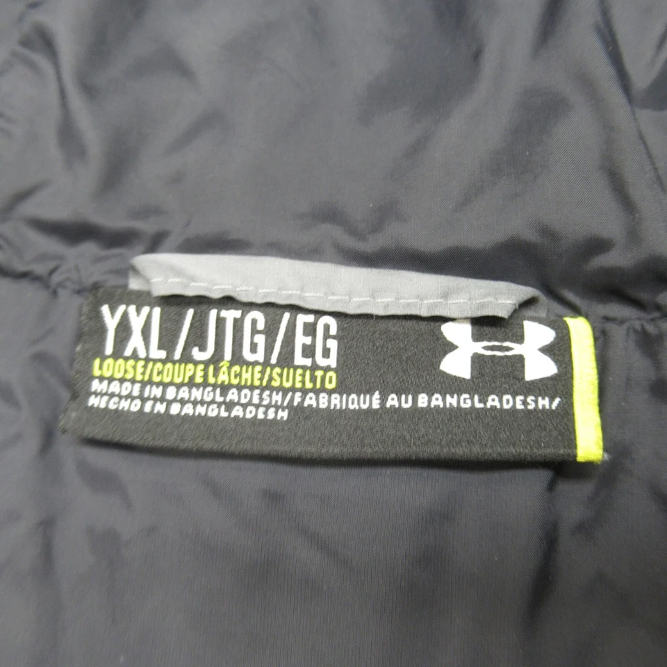 Chaqueta Under Armour Juvenil XL Gris ColdGear Reactor Con Capucha Suelta Storm 2 Puffer Foto 3 de 4
