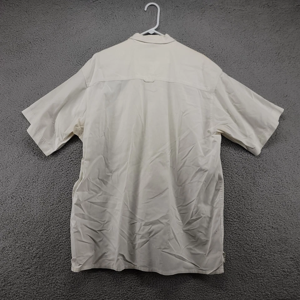 Camisa Bimini Bay Para Hombre XL Blanca Camisa Abotonada Pesca Exterior Bolsillos Senderismo Foto 2 de 4