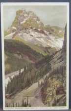 Vintage Postcard - Cathedral Mountain at Field B.C. & CPR Tunnel. - Unused