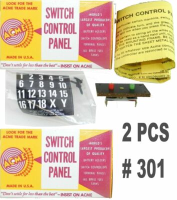ACME #301 SWITCH CONTROL - MULTIPLE GAUGES - 2 PIECES  ORIGINAL BOXES C9