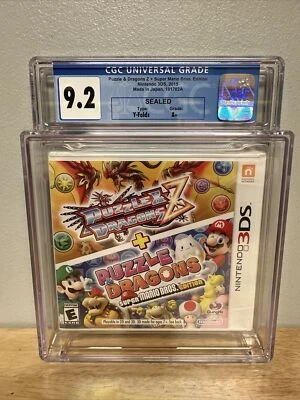 Puzzle & Dragonz Z + Super Mario Bros. Edition - (Nintendo 3DS) CGC 9.2 A+ - Image 1 of 3