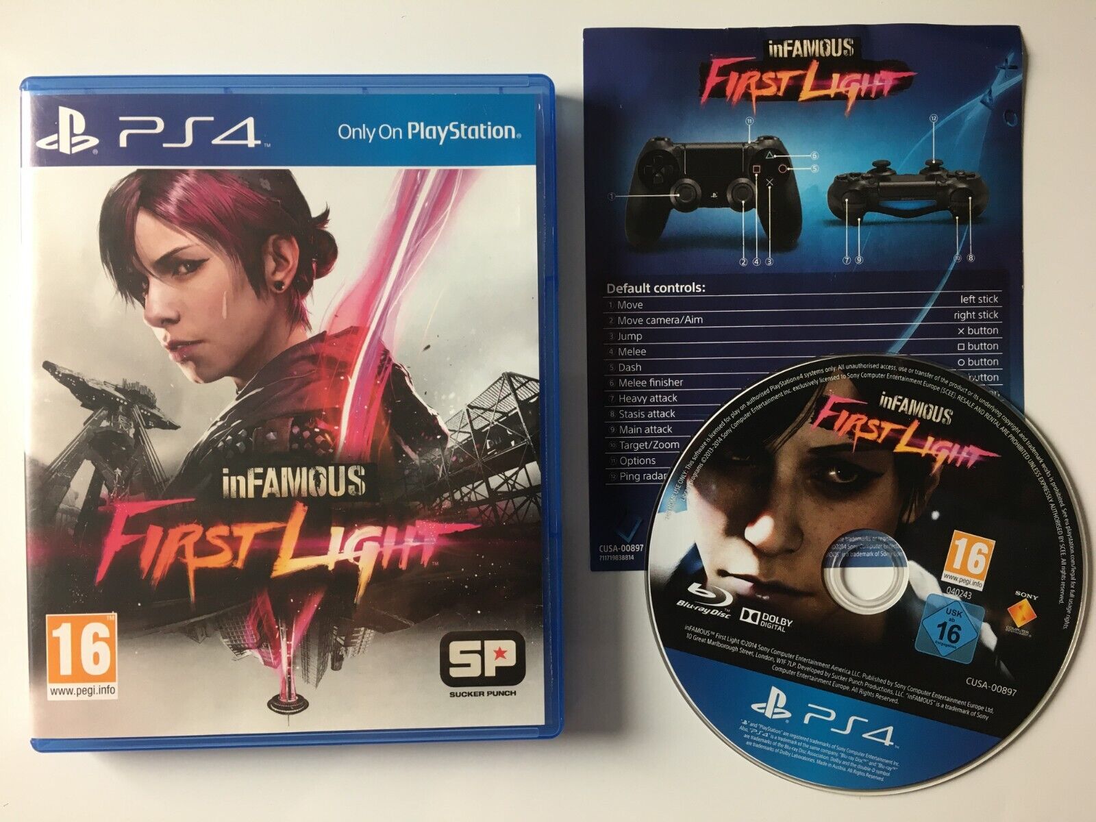 ps4 INFAMOUS FIRST LIGHT Game Playstation REGION FREE PAL UK Version PS5