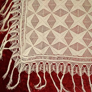 Couple De Couvre Lits Pour Lit D Enfants Crochet Perle De Coton Espagne Xix X Ebay