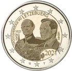 2 Euro Gedenkmünze / Sondermünze Luxemburg 2021 100. Geburtstag Jean - FOTO