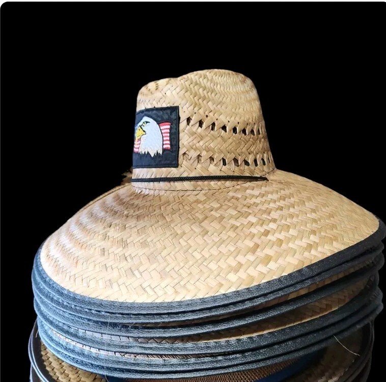 Wide Brim Straw Summer United States of America Eagle  display picture 1