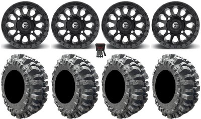 Fuel Vector MB 14'' Wheels 30'' Bogger Tires Textron Wildcat XX