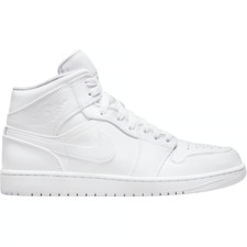 Air Jordan 1 Mid tripple white bianco sneaker DV0991-111 unisex taglia da 37,5 a 42,5