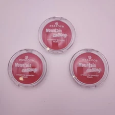 LOT OF 3 ESSENCE Mountain Calling Cream To Powder Blush LET'S CLIMB MOUNT BEAUTY
