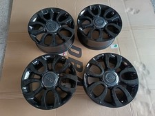 4 CERCHI in Lega nero LucidoFiat 500L 17 pollici 7.0J 5x98 ET41 7JX17  735585994