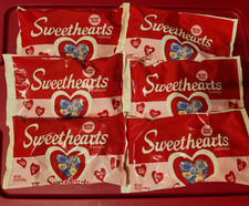 6x Sweethearts Conversation Hearts Candy 10.5oz Retro Bag Valentine (BB 11-2028)