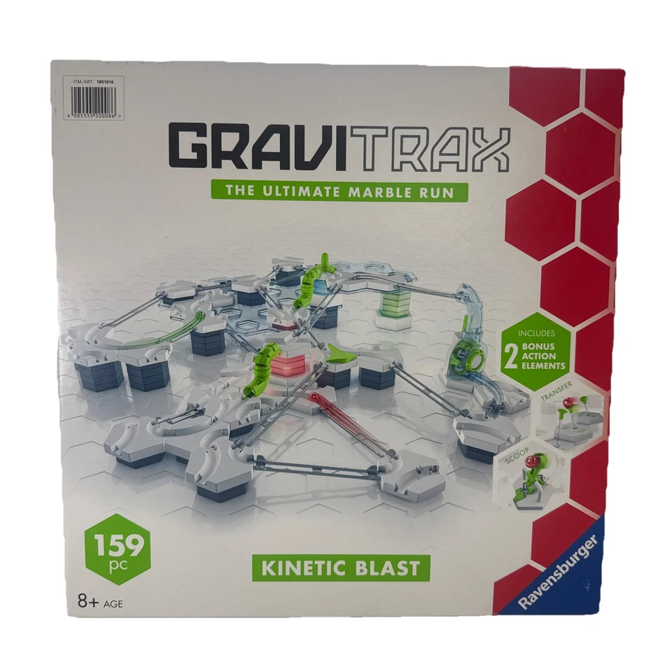 GraviTrax 159 Piezas Kinetic Blast Marble Run Set, Aprendizaje STEM para Niños Edad 8+ Foto 2 de 4
