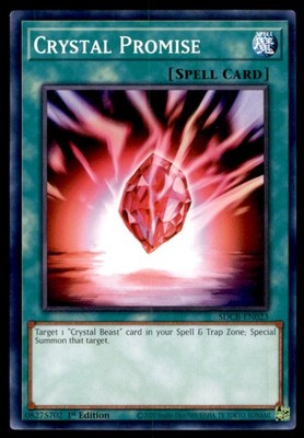 Crystal Promise SDCB-EN023 Structure Deck Legend of the Crystal Beasts YuGiOh NM