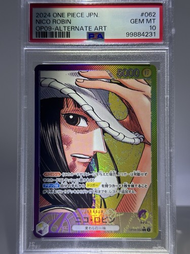 PSA 10 Nico Robin OP09-062 Leader Parallel One Piece Card JPN 2024 | eBay