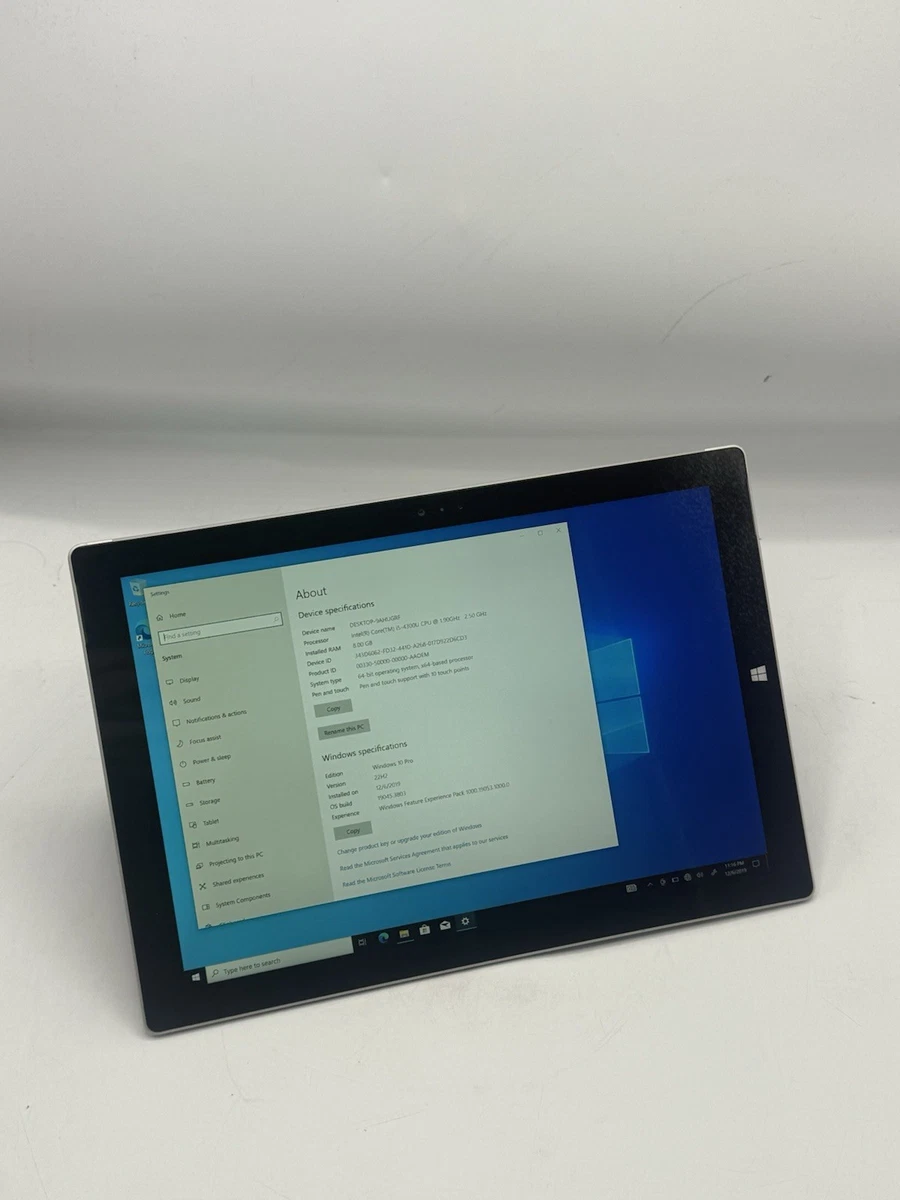 Microsoft Surface pro 3 Windows11 24H2 CPUi5-4300u SSD256GB メモリ 