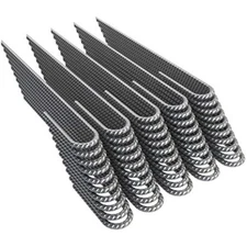 Vodaland Rebar Stakes J Hook Extra Heavy Duty 1/4 inch Coated Steel Gr