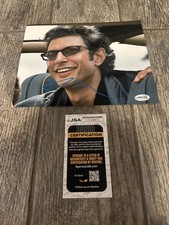 JEFF GOLDBLUM SIGNED 8X10 PHOTO JURASSIC PARK AUTOGRAPHED JSA COA IAN MALCOLM 4