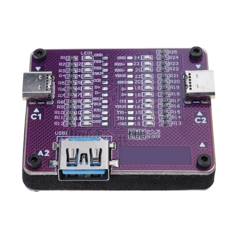 USB C Cable Tester With Fault Detection Function For Testing 24Pin Type C Cord - Image 4 of 4