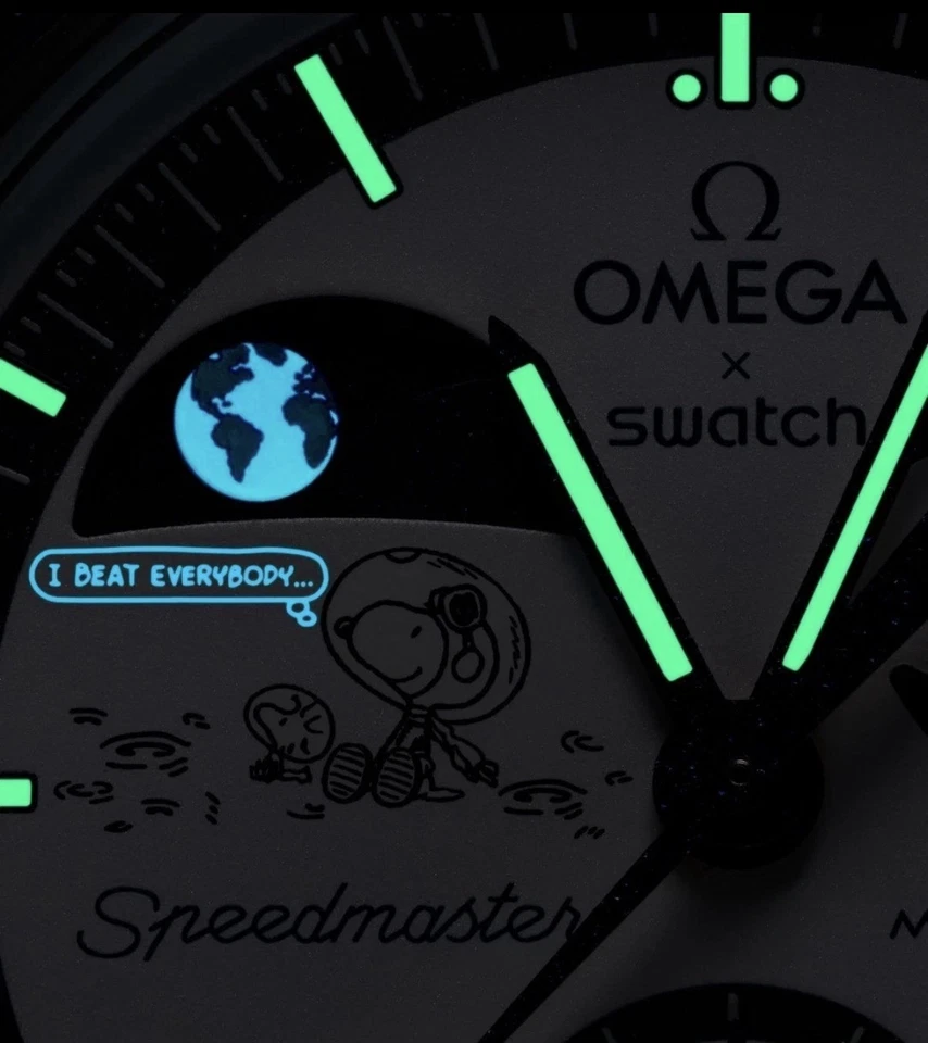 SWATCH X OMEGA MOONSWATCH MISSION TO EARTHPHASE MOONSHINE GOLD - HARVEST MOON 🌙 - image 2 of 4