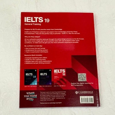 【新品未使用】IELTS General Training 17&18&19 Amazon.com: IELTS 18 General Training Student's Book with Answers