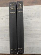 Essays of John Dryden: 2 volumes.  - VG/HC/vintage