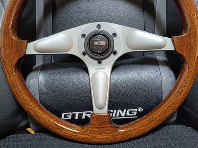 MOMO CERTO Wood Steering Wheel 370mm 1996 JDM Alfa Porsche