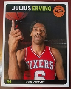 Julius Erving PSA Magazine Cover August 2025 Volume #44 Philadelphia 76ers