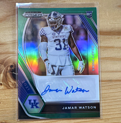 2021 Panini Prizm Draft Picks Jamar Watson RC Auto Kentucky DPA-JWA