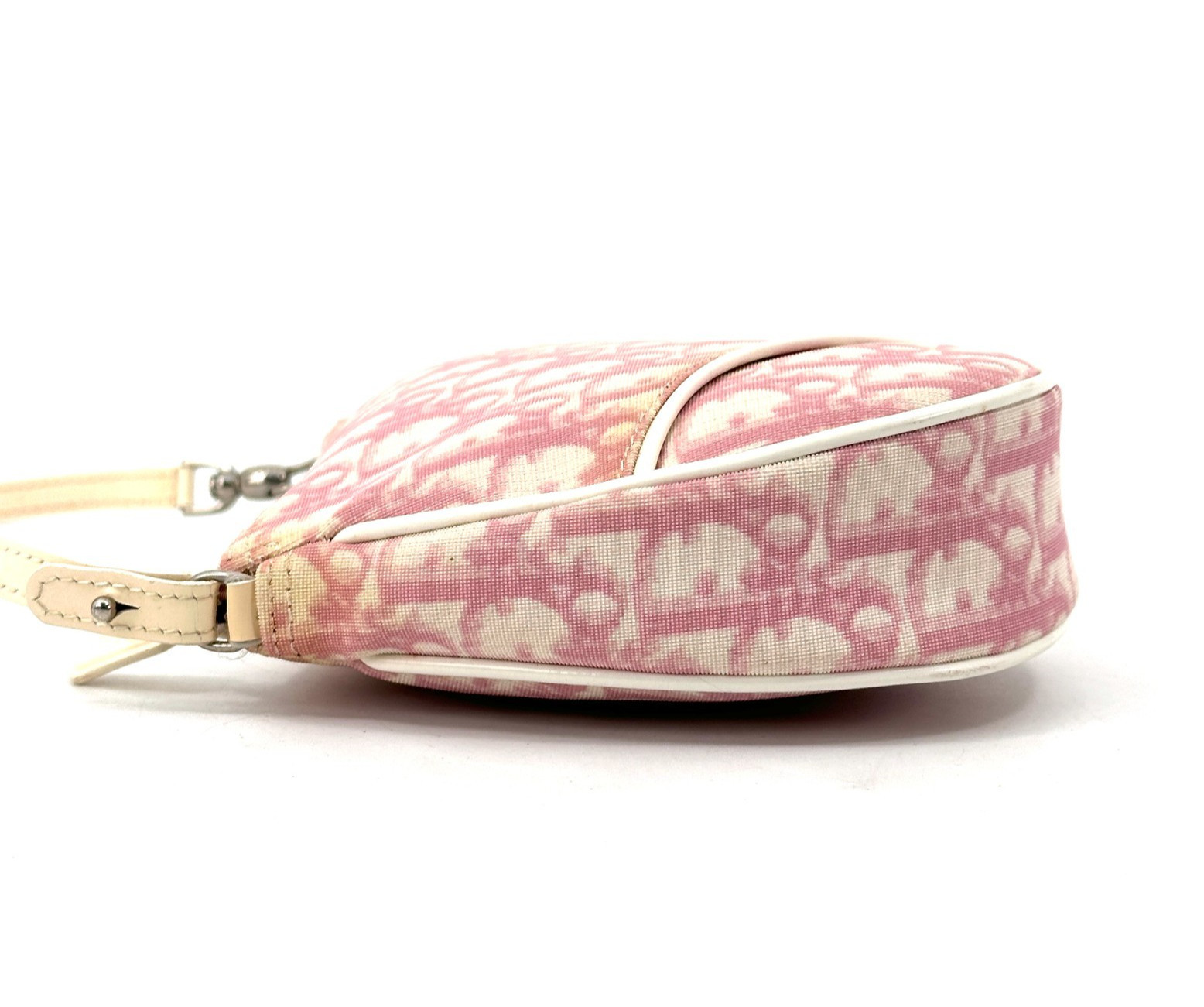 DIOR Pink Trotter Saddle Bag PVC Leather Purse Authentic thumbnail 6