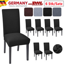 6 Stk Universal Stuhlhusse Stretch Stuhlbezug Stuhlüberzug Esszimmer Hussen Home