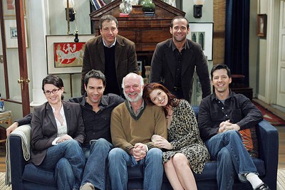 Will & Grace Creators David Kohan Max Mutchnick Megan Mullally as - Old Photo 1