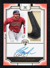 2024 Topps Definitive Collection Rookie Red 1/1 Jordan Lawlar Patch Auto 11o2