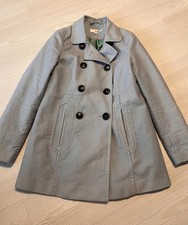 Boden Peacoat Damen UK 10 grau gebürstete Ba...