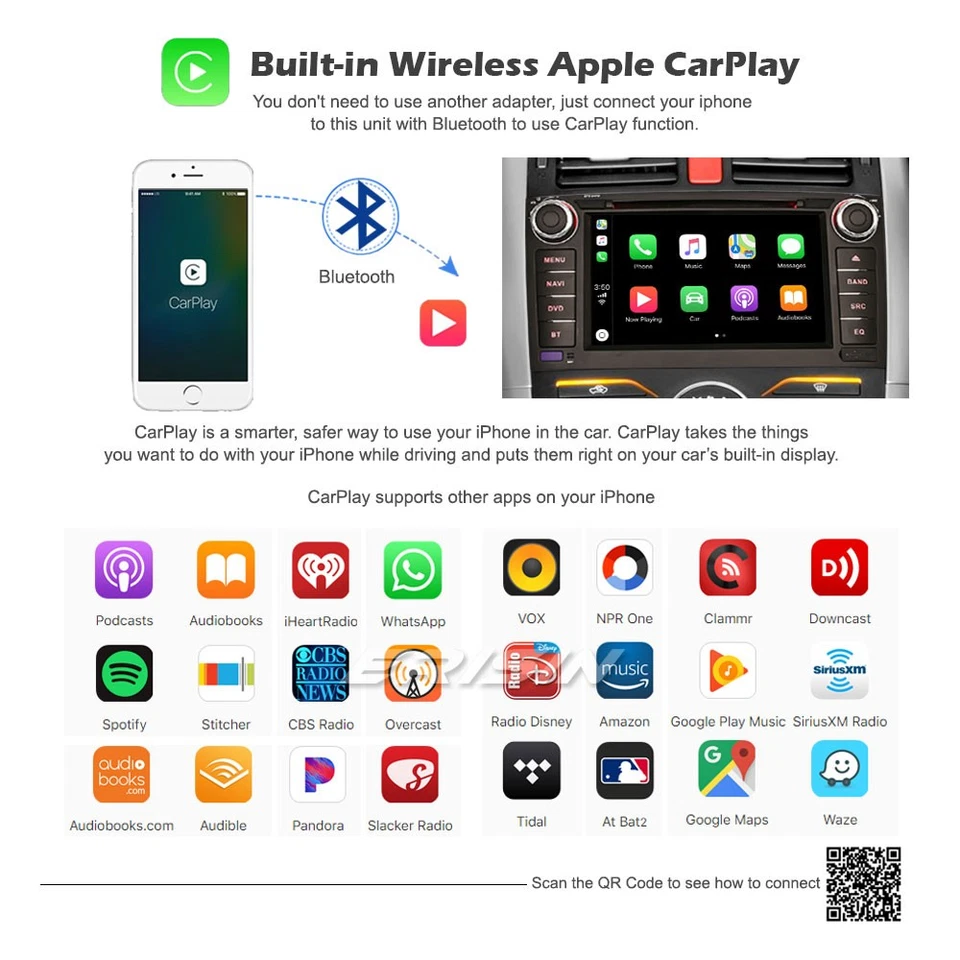 8 Kern 7"Autoradio Android 14 Navi Carplay DAB+RDS Toyota Auris Corolla Altis 4G - Bild 3 von 4